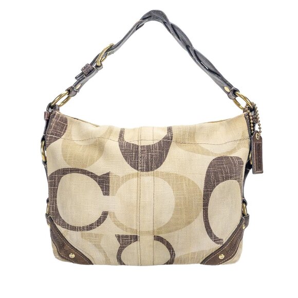 COACH Carly Denim Signature C Hobo Shoulder Handbag - A0826-12197 - Picture 1 of 16